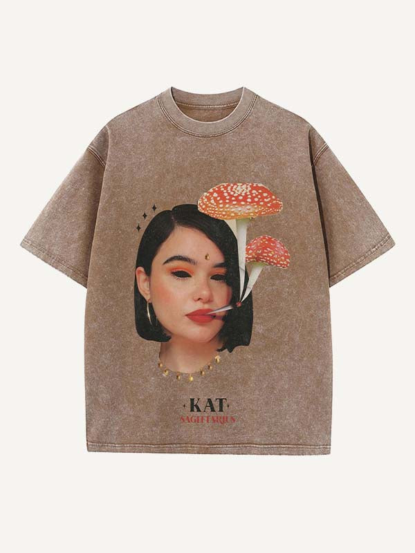 Euphoria Print Round Neck T-shirt