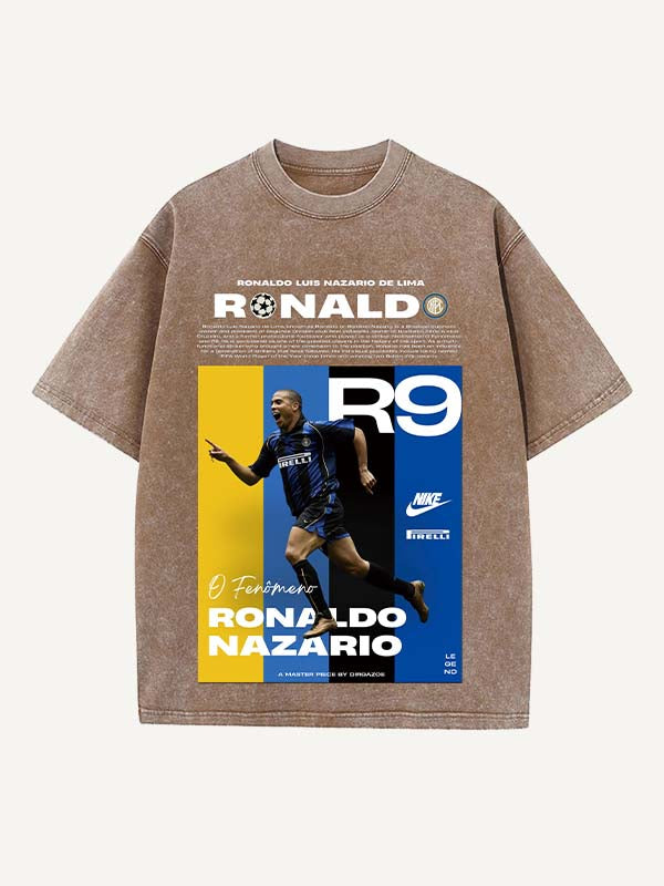 Ronaldo Print Round Neck T-shirt