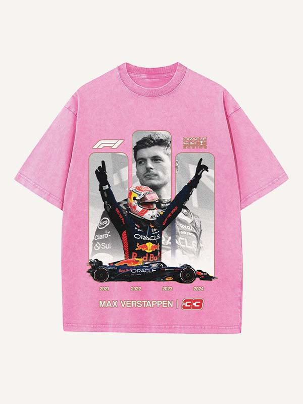 Max Verstappen Print Round Neck T-shirt