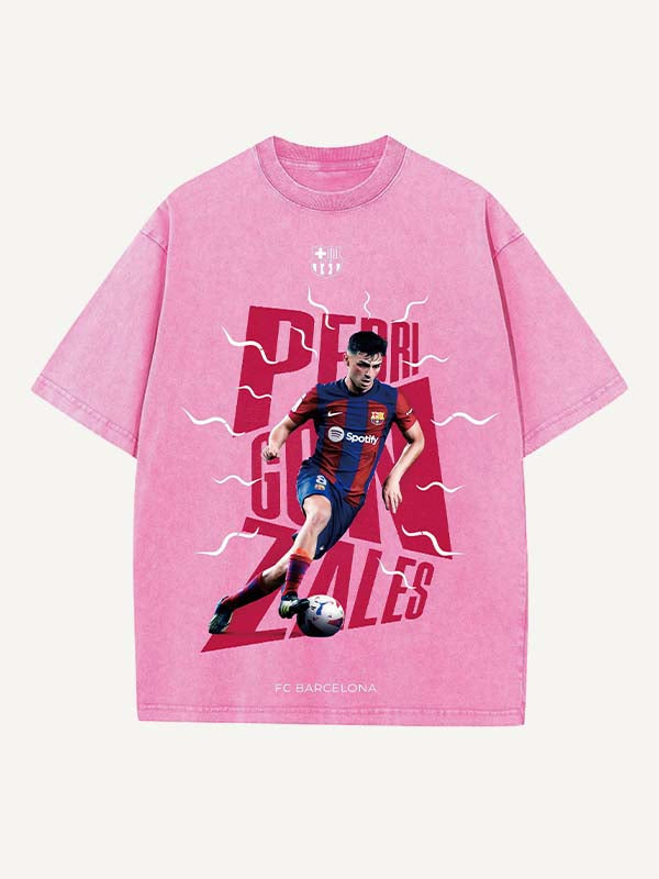 Pedri Print Round Neck T-shirt