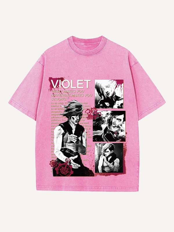 Arcane Print Round Neck T-shirt