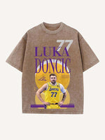 Luka Dončić Print Round Neck T-shirt