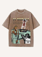 Ja Morant Print Round Neck T-shirt