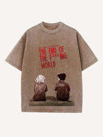 The End of the Fxxxing World Print Round Neck T-shirt