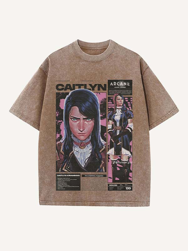 Arcane Print Round Neck T-shirt