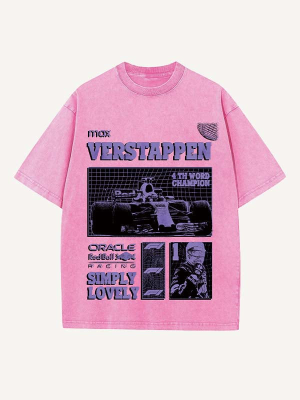 Max Verstappen Print Round Neck T-shirt