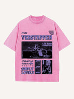 Max Verstappen Print Round Neck T-shirt