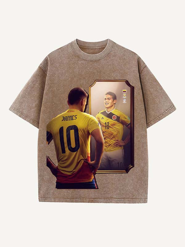 James Rodríguez Print Round Neck T-shirt