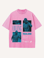Erling Haaland Print Round Neck T-shirt