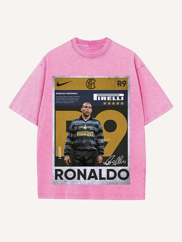 Ronaldo Print Round Neck T-shirt