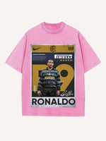 Ronaldo Print Round Neck T-shirt