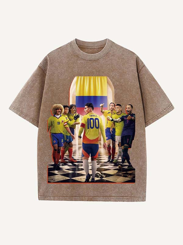 James Rodríguez Print Round Neck T-shirt