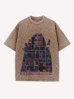 Euphoria Print Round Neck T-shirt