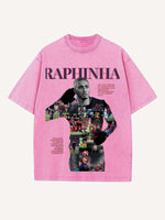 Raphinha Print Round Neck T-shirt