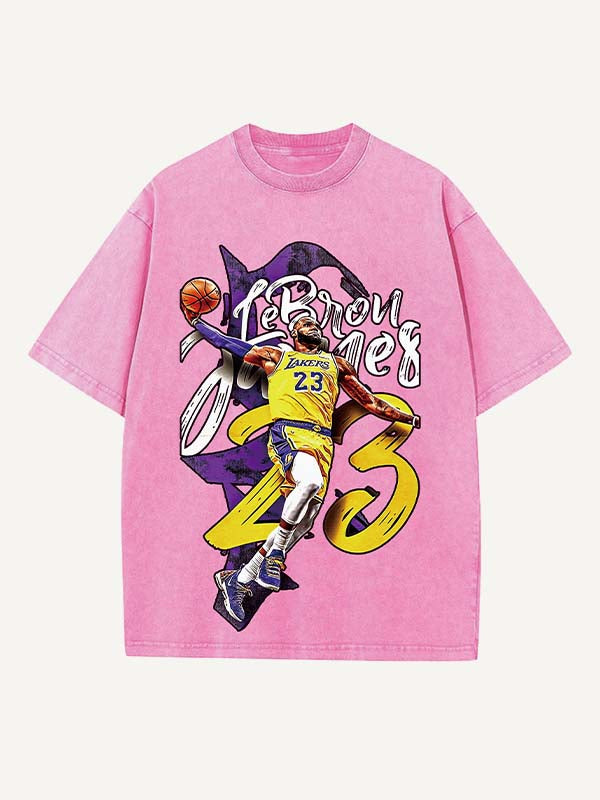 LeBron James Print Round Neck T-shirt