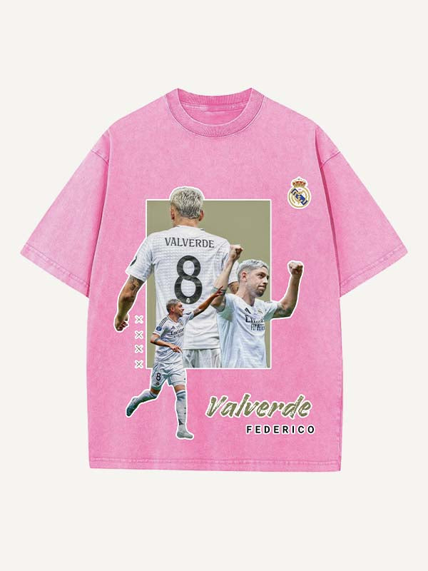 Federico Valverde Print Round Neck T-shirt