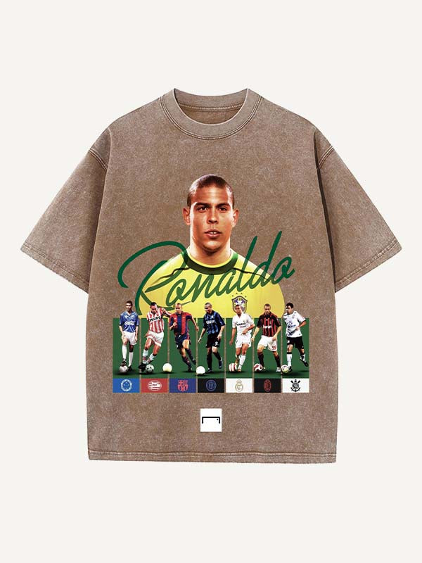Ronaldo Print Round Neck T-shirt