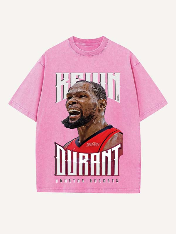 Kevin Durant Print Round Neck T-shirt
