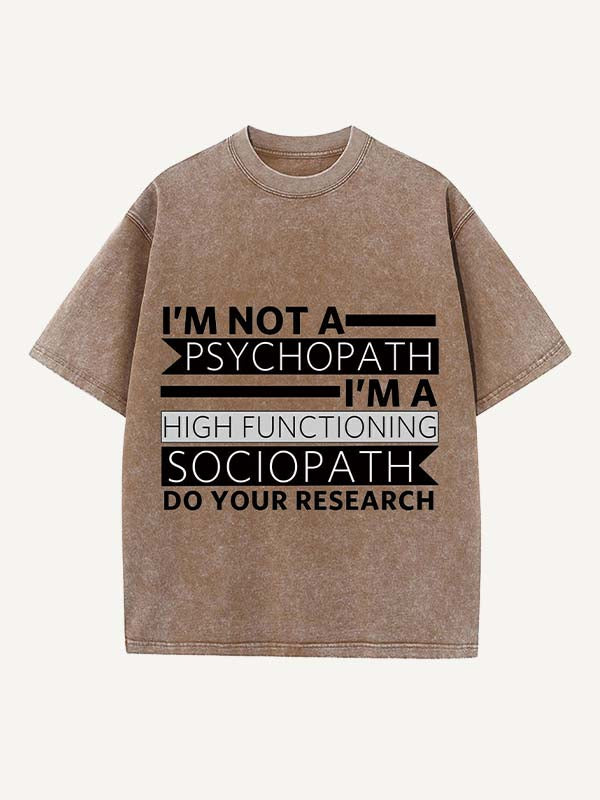 Sherlock Print Round Neck T-shirt