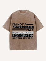 Sherlock Print Round Neck T-shirt