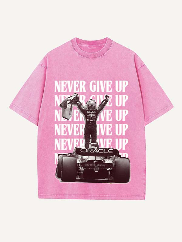 Sergio Perez Print Round Neck T-shirt