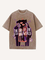 The End of the Fxxxing World Print Round Neck T-shirt