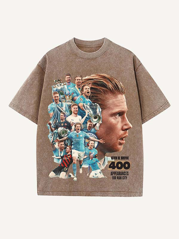 Kevin De Bruyne Print Round Neck T-shirt