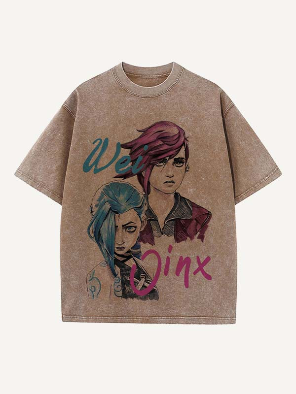 Arcane Print Round Neck T-shirt