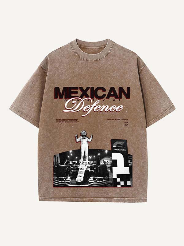 Sergio Perez Print Round Neck T-shirt