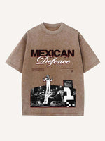 Sergio Perez Print Round Neck T-shirt