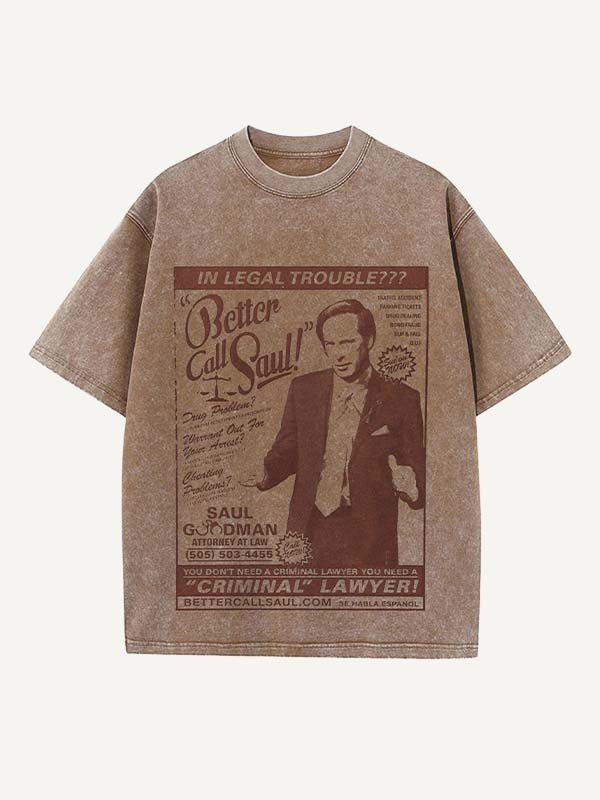 Breaking Bad Print Round Neck T-shirt