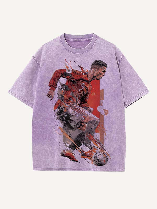 Cristiano Ronaldo Print Round Neck T-shirt