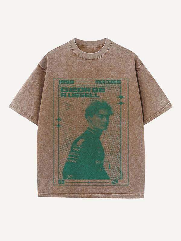 George Russell Print Round Neck T-shirt