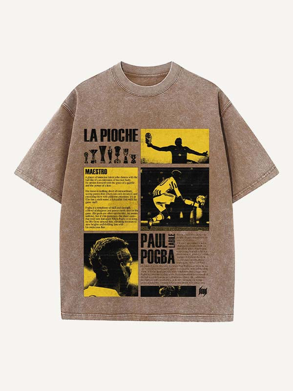 Paul Pogba Print Round Neck T-shirt