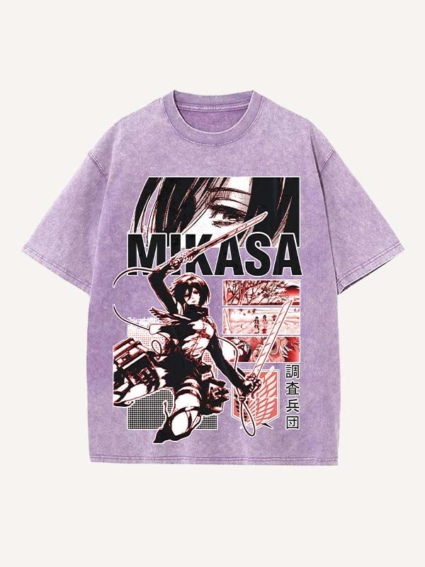 Attack on Titan Print Round Neck T-shirt