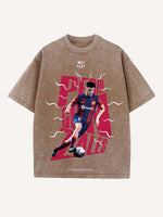 Pedri Print Round Neck T-shirt