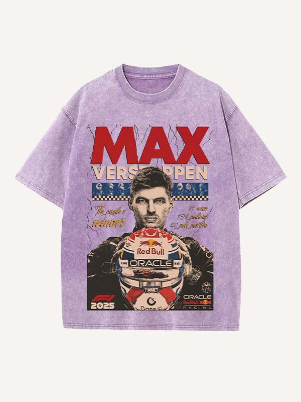 Max Verstappen Print Round Neck T-shirt