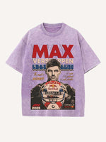 Max Verstappen Print Round Neck T-shirt