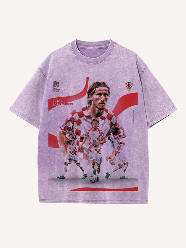 Luka Modrić Print Round Neck T-shirt