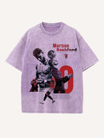 Marcus Rashford Print Round Neck T-shirt