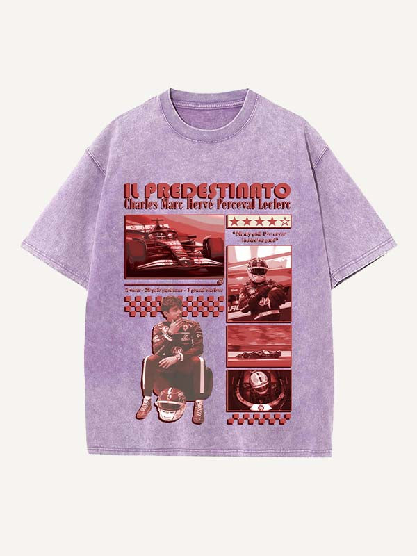 Charles Leclerc Print Round Neck T-shirt