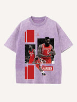 James Harden Print Round Neck T-shirt