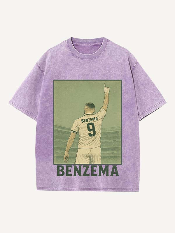 Karim Benzema Print Round Neck T-shirt