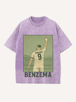 Karim Benzema Print Round Neck T-shirt