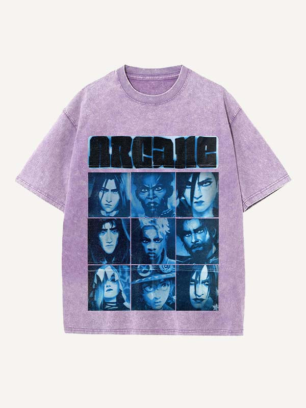 Arcane Print Round Neck T-shirt