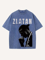 Zlatan Ibrahimović Print Round Neck T-shirt