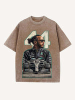 Lewis Hamilton Print Round Neck T-shirt