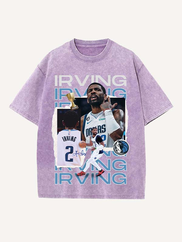 Kyrie Irving Print Round Neck T-shirt