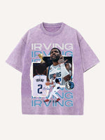 Kyrie Irving Print Round Neck T-shirt