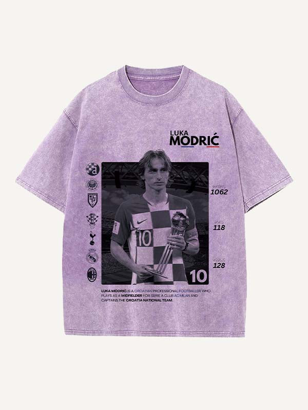 Luka Modrić Print Round Neck T-shirt